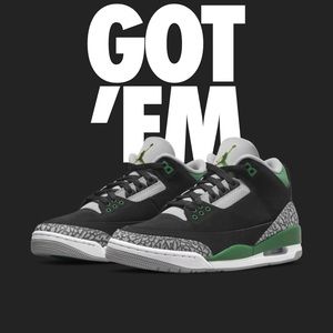 Jordan Retro 3 Pine Green